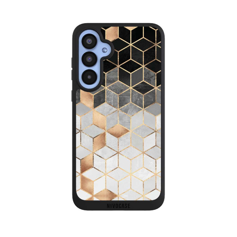 Galaxy A55 5G NIVOpure Würfel dunkel und gold