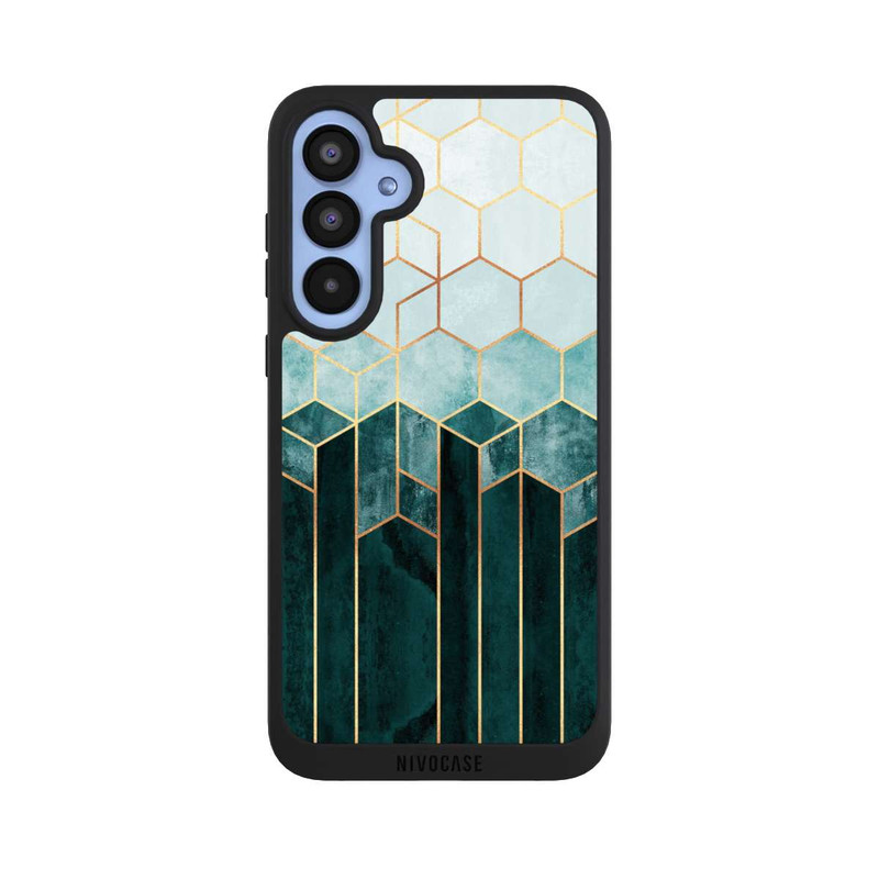 Galaxy A55 5G NIVOpure Teal Hexagons