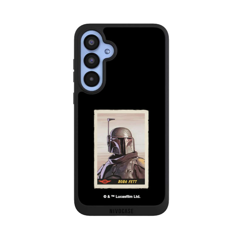 Galaxy A55 5G NIVOpure Boba Fett Badges Schwarzer Hintergrund