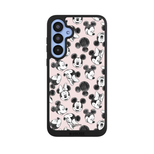 Samsung Galaxy A55 5G NIVOpure Minnie &amp; Mickey Viele Gesichter Pink