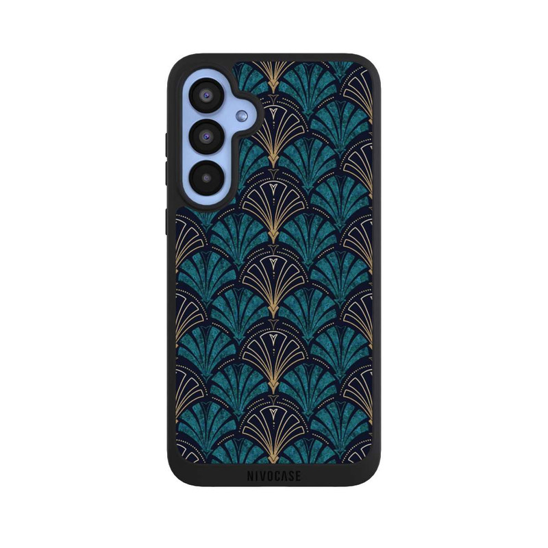 Galaxy A55 5G NIVOpure Art Deco Aquamarin Gold