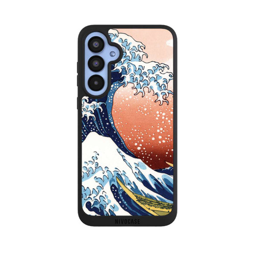 Samsung Galaxy A55 5G NIVOpure La Grande Vague de Kanagawa Rouge