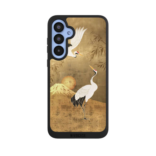 Samsung Galaxy A55 5G NIVOpure Cranes Gold Japan 1