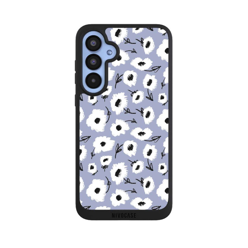 Galaxy A55 5G NIVOpure Pattern Fleurs Lilas