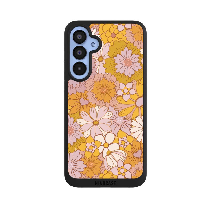 Galaxy A55 5G NIVOpure Retro Flower Walpaper Yellow