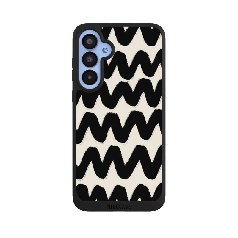 Galaxy A55 5G NIVOpure Vagues Noires Pattern