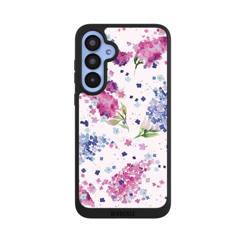 Samsung Galaxy A55 5G NIVOpure Hortensien Lila und Rosa Blumen