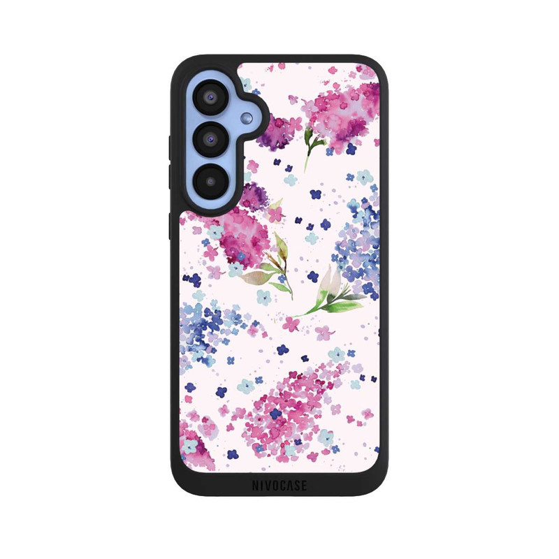 Galaxy A55 5G NIVOpure Hortensien Lila und Rosa Blumen