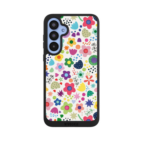 Samsung Galaxy A55 5G NIVOpure Psychedelische Blumen bunt