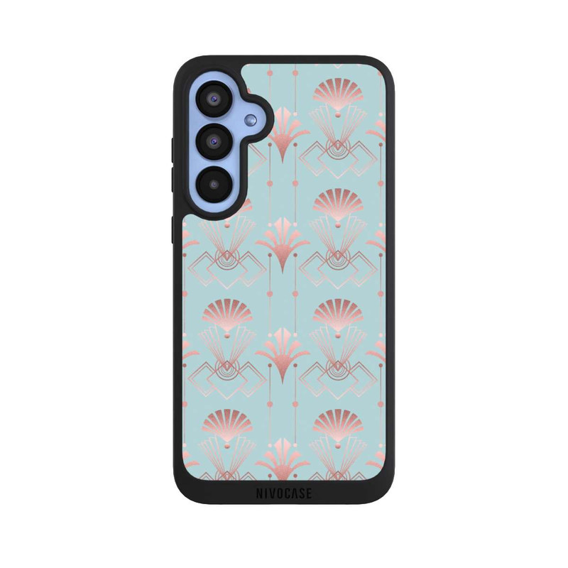 Galaxy A55 5G NIVOpure Art Deco Rose Gold Elegance Blue