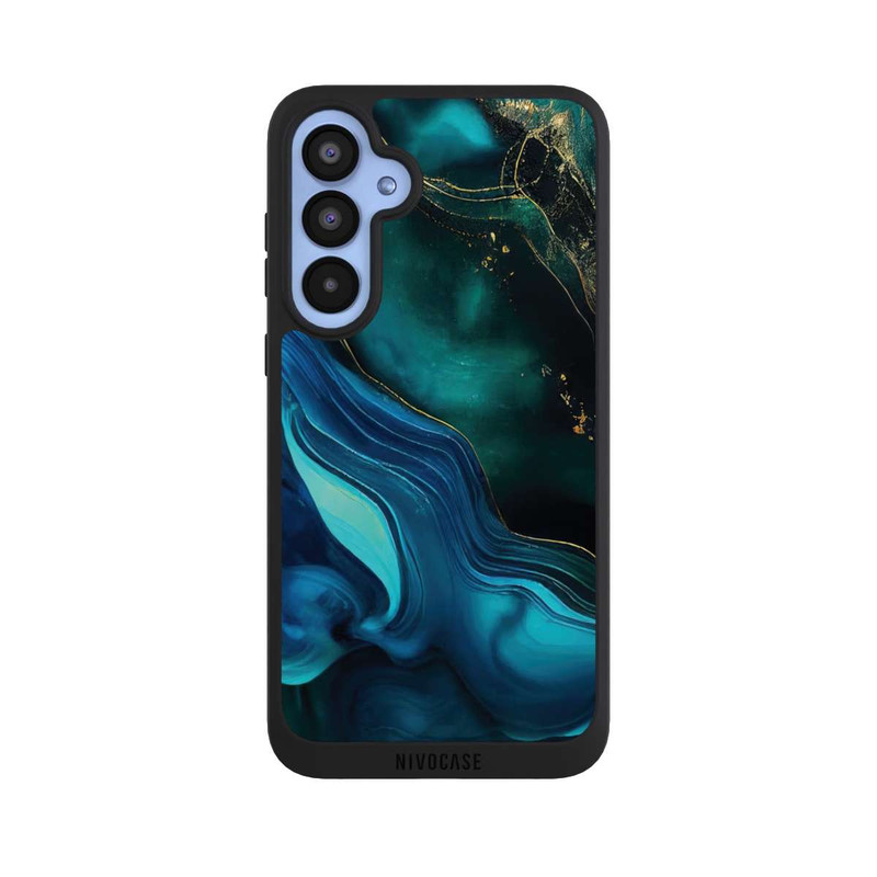 Galaxy A55 5G NIVOpure Encre bleue et dorée avec IA