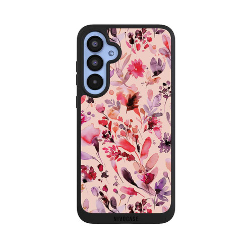 Samsung Galaxy A55 5G NIVOpure Künstlerische Blumen Viva Magenta