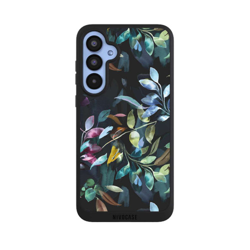 Samsung Galaxy A55 5G NIVOpure Mystische Aquarellblätter schwarz