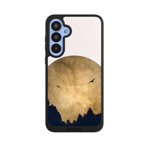 Samsung Galaxy A55 5G NIVOpure Zwei Vögel vor Mond