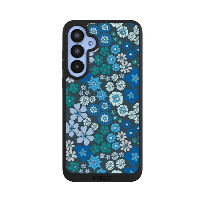 Galaxy A55 5G NIVOpure Blaue Blumen DeinDesign