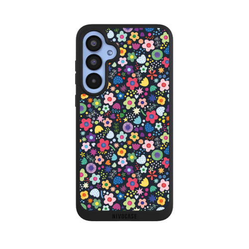 Samsung Galaxy A55 5G NIVOpure Psychedelic Flowers Multi Black