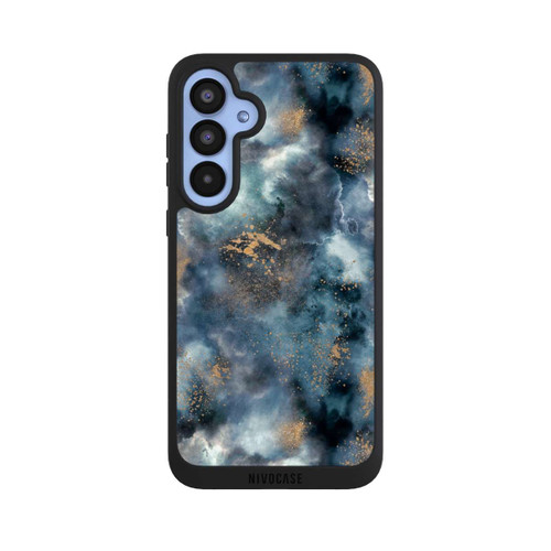 Samsung Galaxy A55 5G NIVOpure Smoky Marble Watercolor Navy