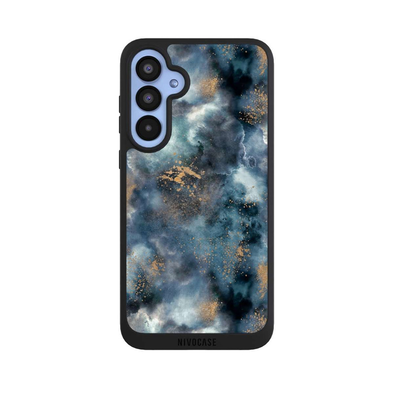 Galaxy A55 5G NIVOpure Smoky Marble Watercolor Navy