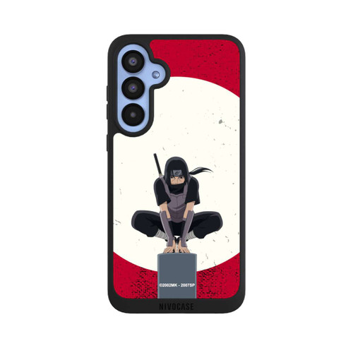 Samsung Galaxy A55 5G NIVOpure Itachi Uchiha Symbol Roter Hintergrund