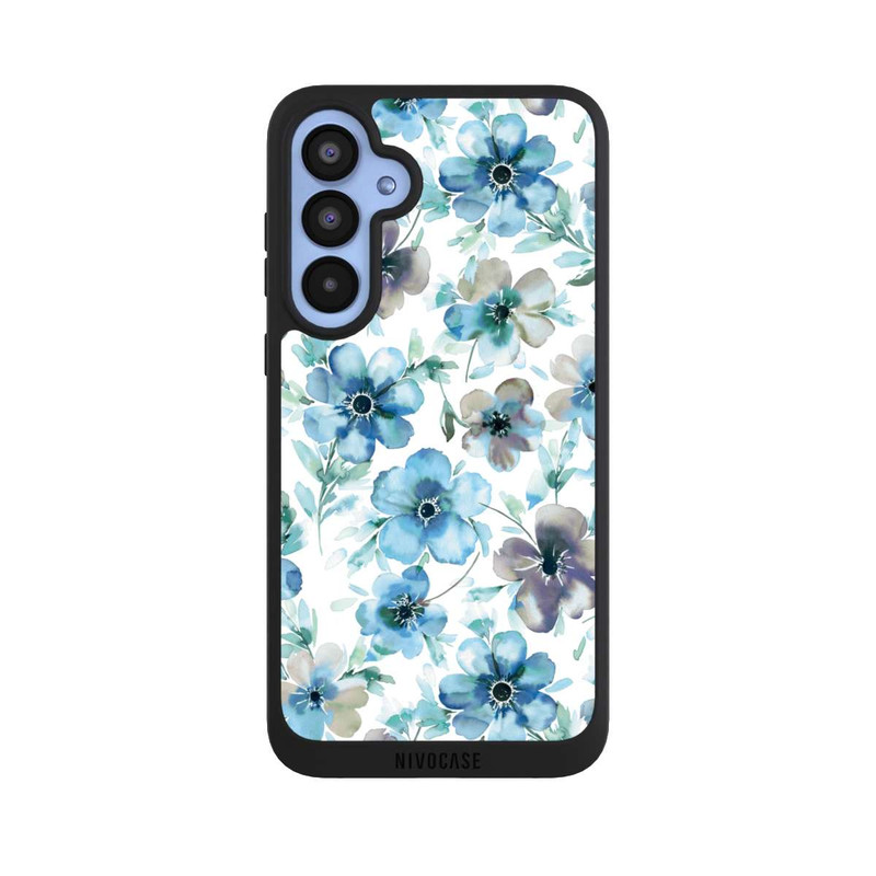 Galaxy A55 5G NIVOpure Blaues Blumenmuster Trendy