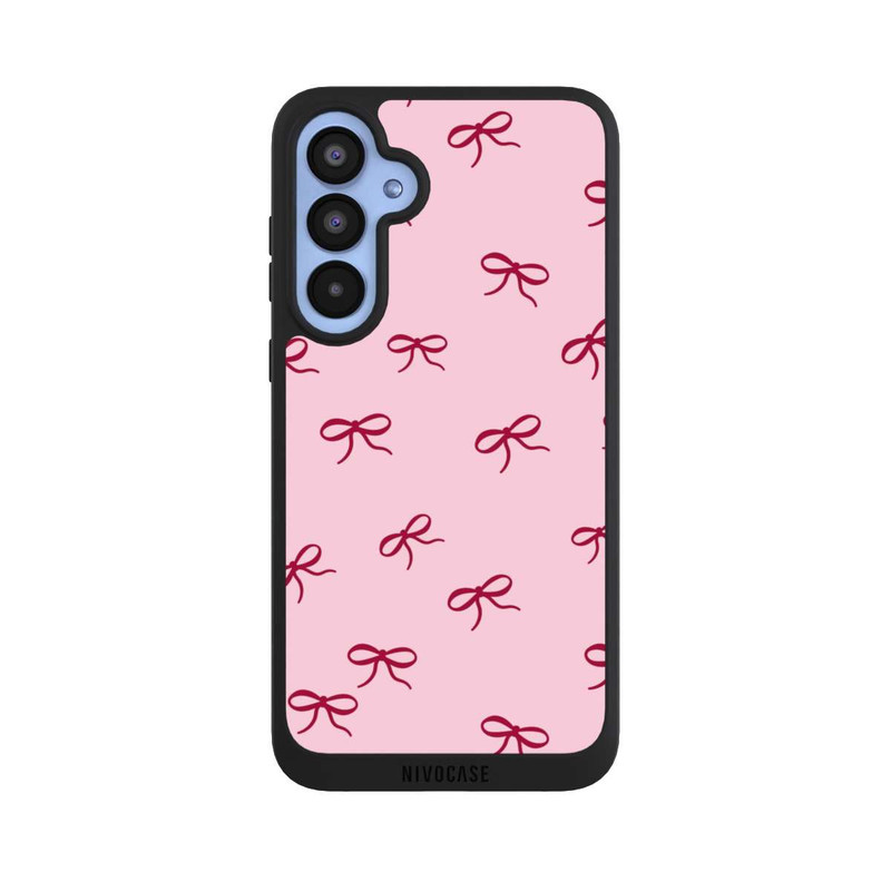 Galaxy A55 5G NIVOpure Bows Red Pink Pattern