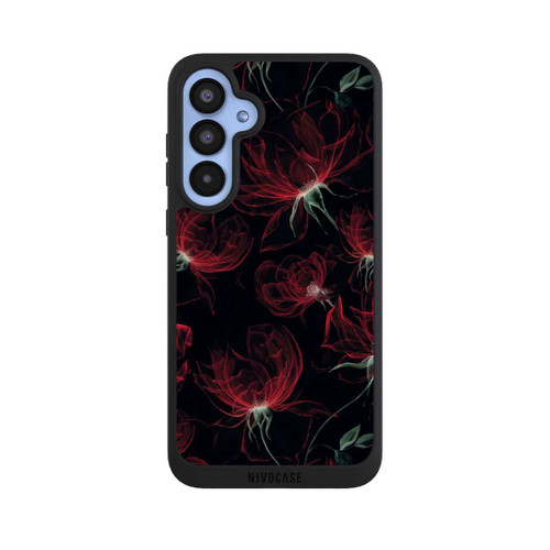 Samsung Galaxy A55 5G NIVOpure Tapete mit roten Blumen
