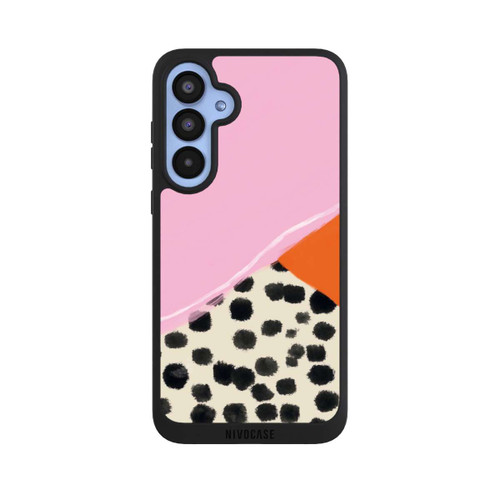 Samsung Galaxy A55 5G NIVOpure Rosa und Orange Gepunkteter Hintergrund
