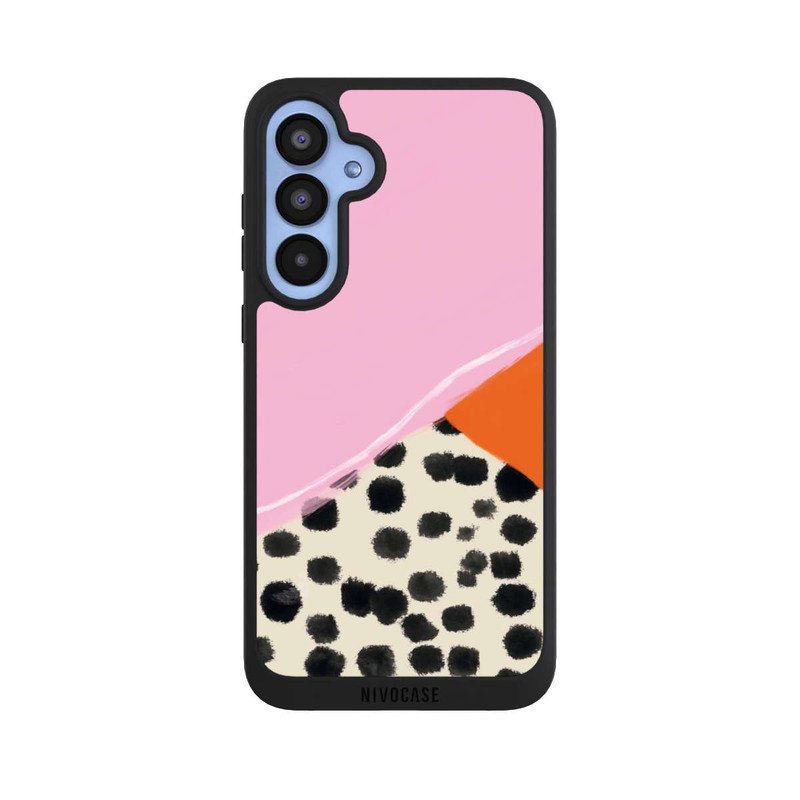 Galaxy A55 5G NIVOpure Pink and Orange Modern Art with Dots