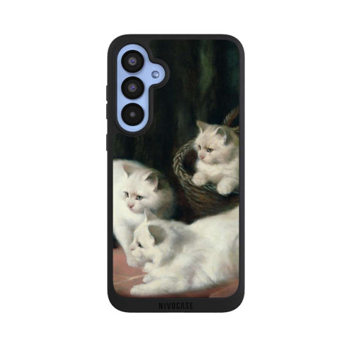 Samsung Galaxy A55 5G NIVOpure Three White Angora Kittens
