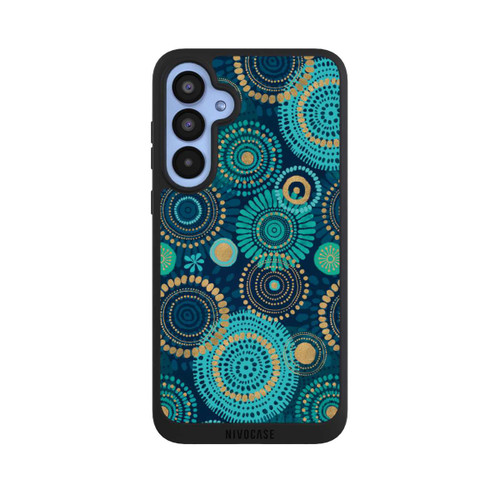 Samsung Galaxy A55 5G NIVOpure Blockprint India Teal Gold