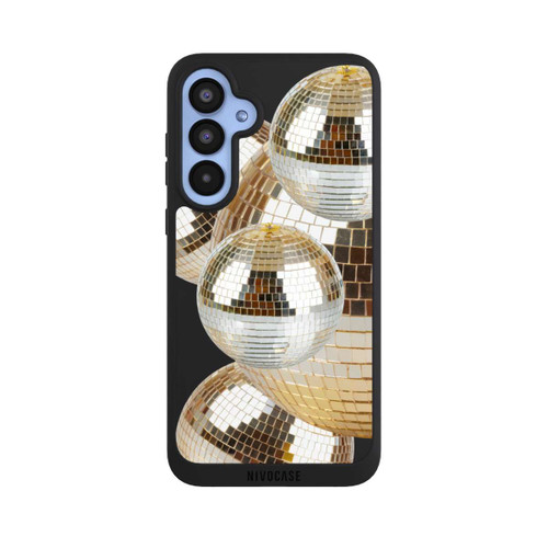 Samsung Galaxy A55 5G NIVOpure Discokugel Gold Transparent mit KI