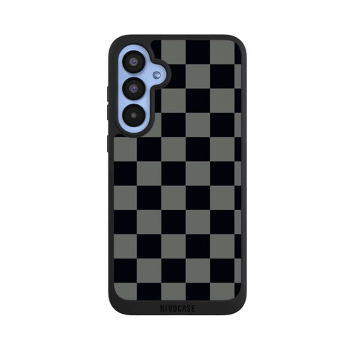 Samsung Galaxy A55 5G NIVOpure Schachbrett Schwarz Grau