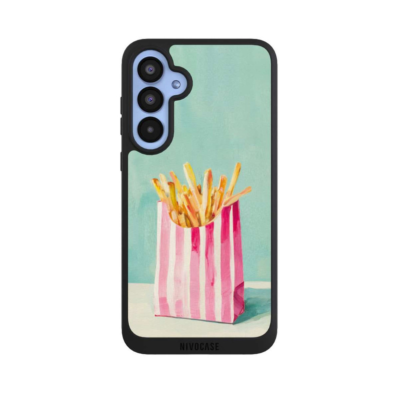 Galaxy A55 5G NIVOpure Retro Pommes Blau Watercolor