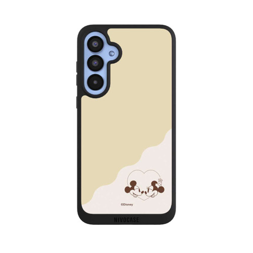 Samsung Galaxy A55 5G NIVOpure Mickey and Minnie Love Heart Beige