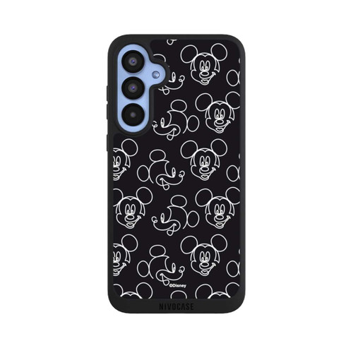 Samsung Galaxy A55 5G NIVOpure Disney Mickey Faces Black Line Art Pattern