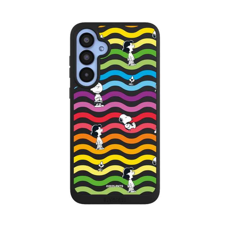 Galaxy A55 5G NIVOpure Snoopy Pattern Rainbow Transparent