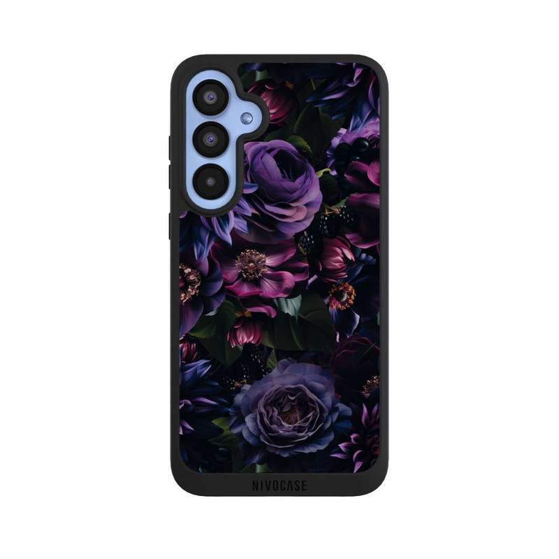 Galaxy A55 5G NIVOpure Dark Purple Flowers
