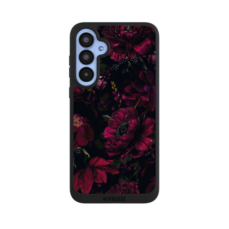 Galaxy A55 5G NIVOpure Dunkle Rote Blumen Liebe
