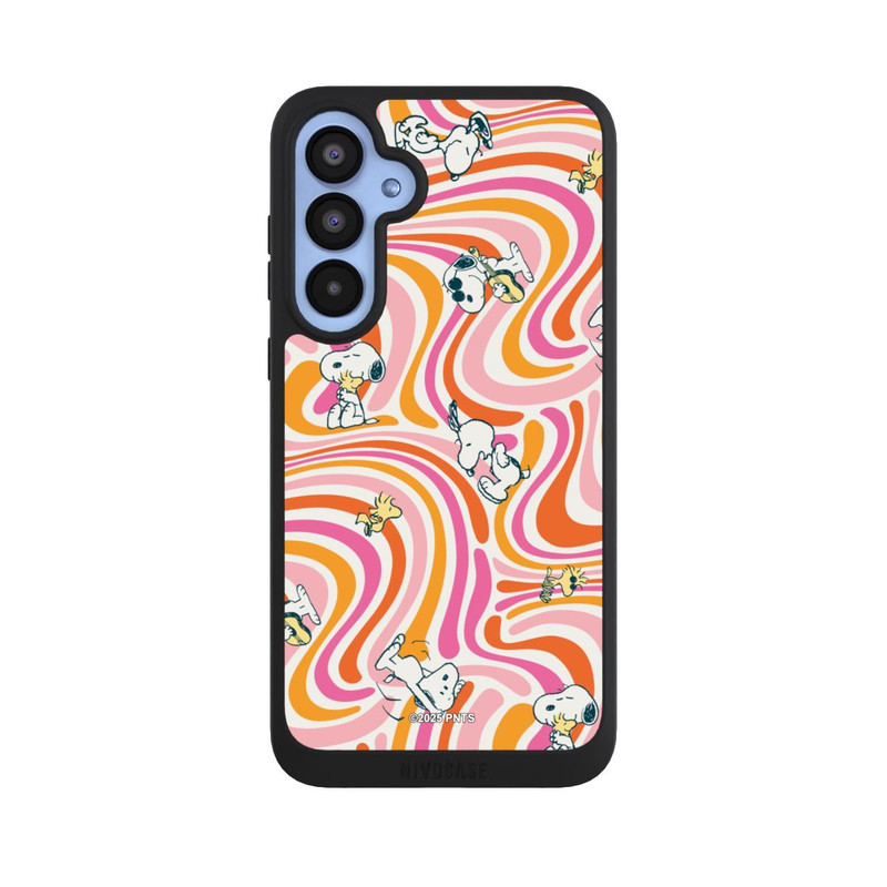 Galaxy A55 5G NIVOpure Peanuts Hippie Pattern Orange