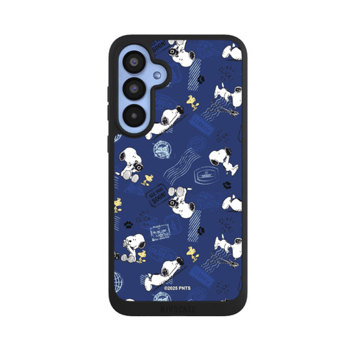 Samsung Galaxy A55 5G NIVOpure Peanuts Travel Stamps Pattern Blue