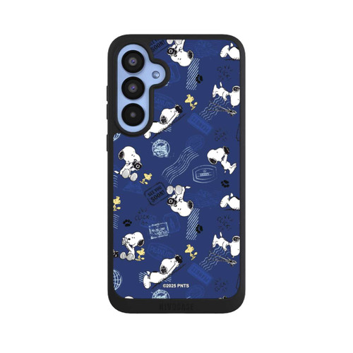 Samsung Galaxy A55 5G NIVOpure Peanuts Travel Stamps Pattern Blue