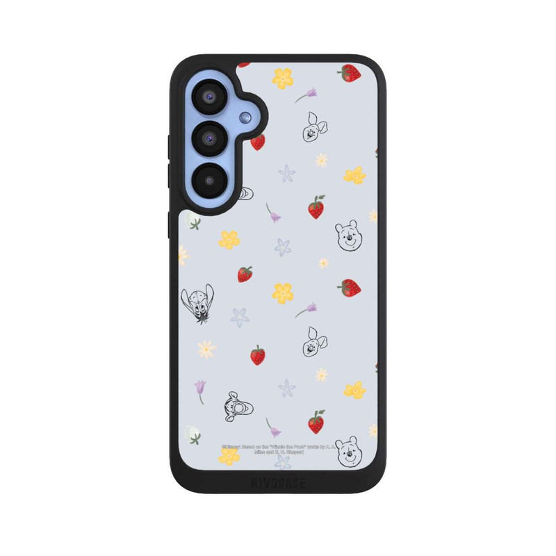 Galaxy A55 5G NIVOpure Winnie Puuh und Freunde Erdbeer Muster Blau