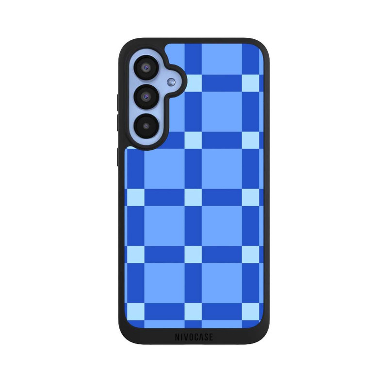 Galaxy A55 5G NIVOpure Big Blue Checked Pattern