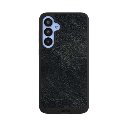 Samsung Galaxy A55 5G NIVOpure Schwarzer Lederlook Hintergrund