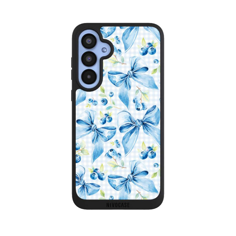 Galaxy A55 5G NIVOpure Blaue Schleifen und Blaubeeren mit KI