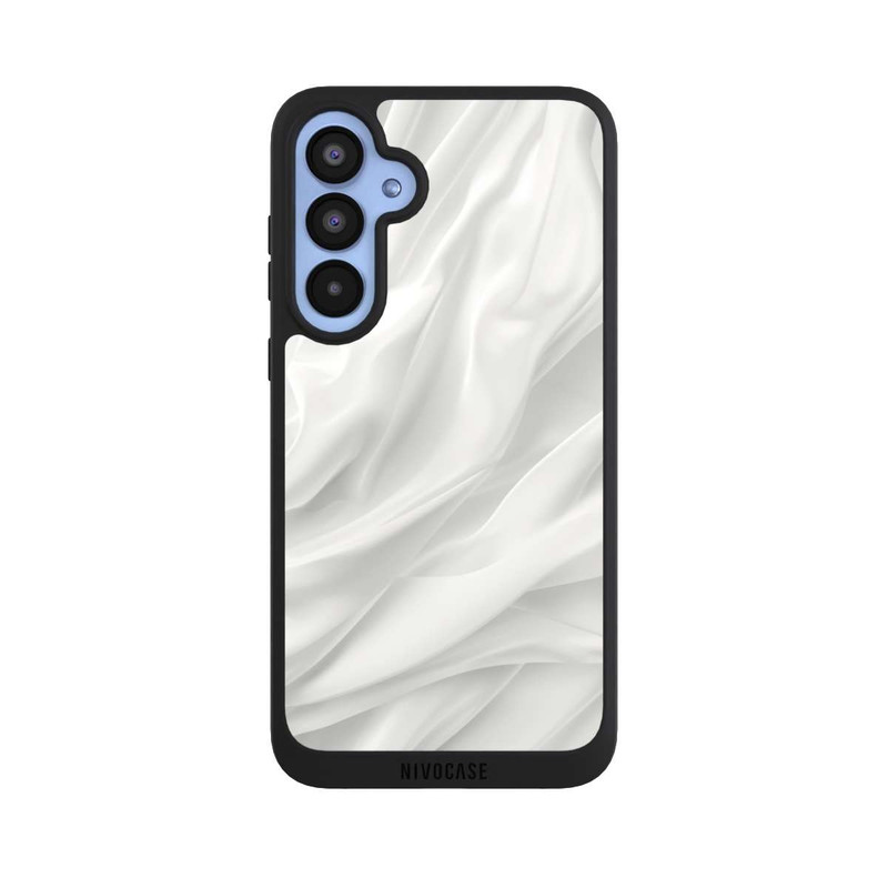 Galaxy A55 5G NIVOpure White Satin Smooth Texture With AI