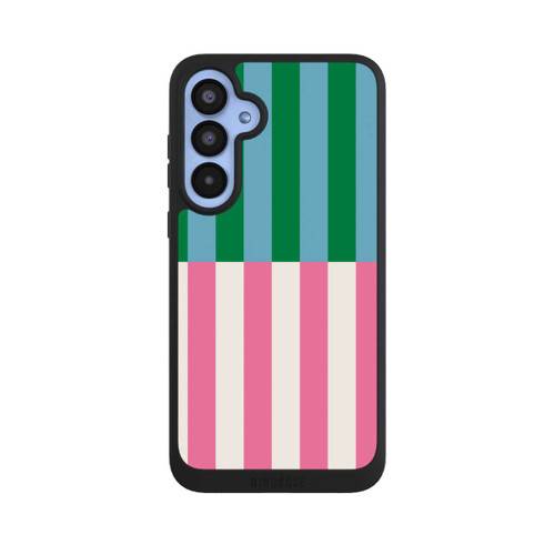 Samsung Galaxy A55 5G NIVOpure Motif Rayé Vert Rose