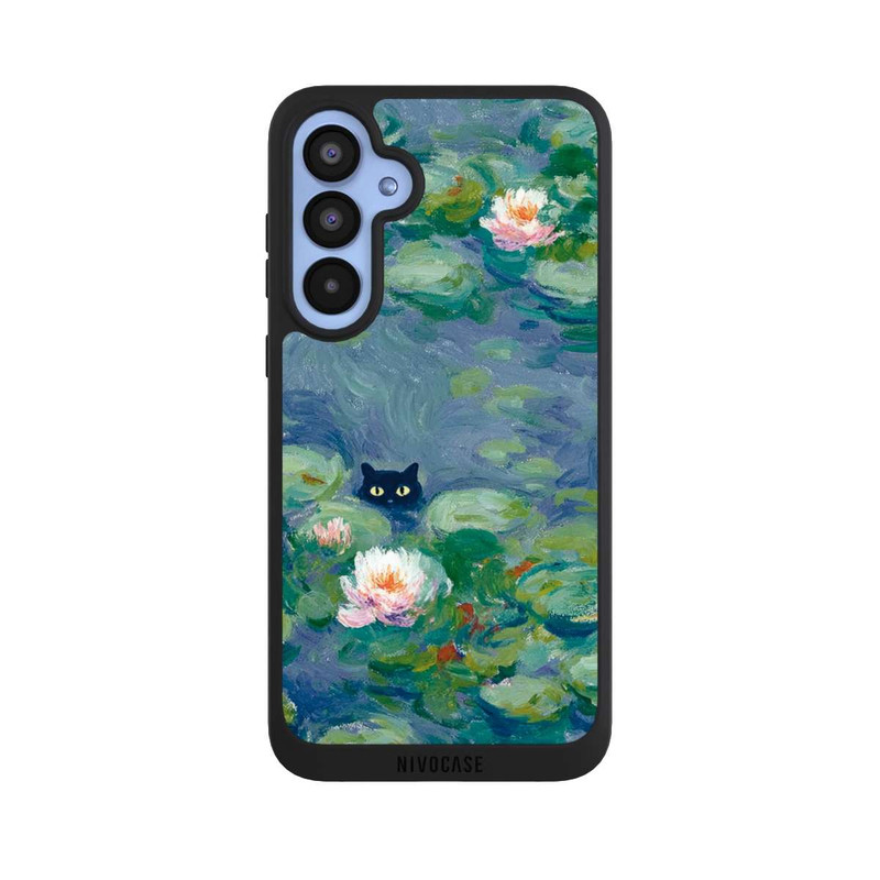Galaxy A55 5G NIVOpure Chat dans l'Étang Peinture