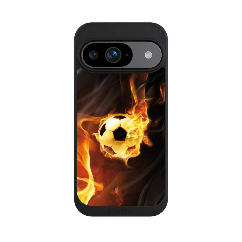 Pixel 9 NIVOpure Ballon de Foot en Flammes