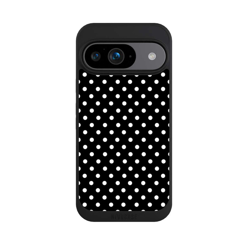 Pixel 9 NIVOpure Confettis blancs sur fond noir